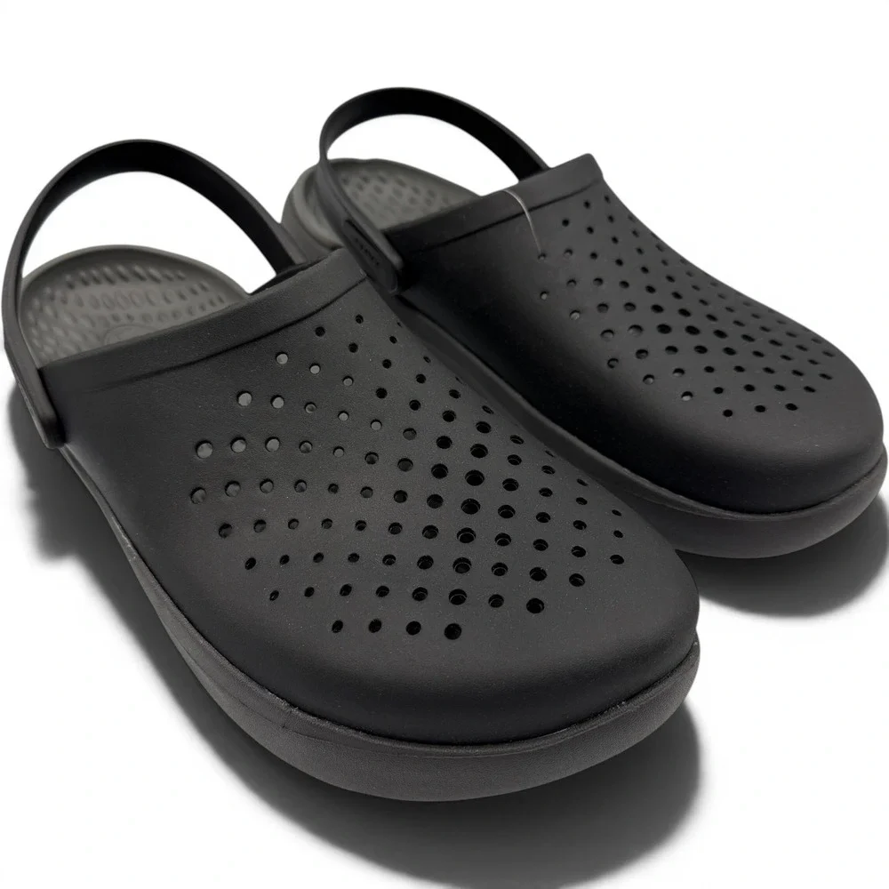 Crocs Inmotion Clog Men 13 Black LiteRide Comfort Sandal 209964-001 **NEW**